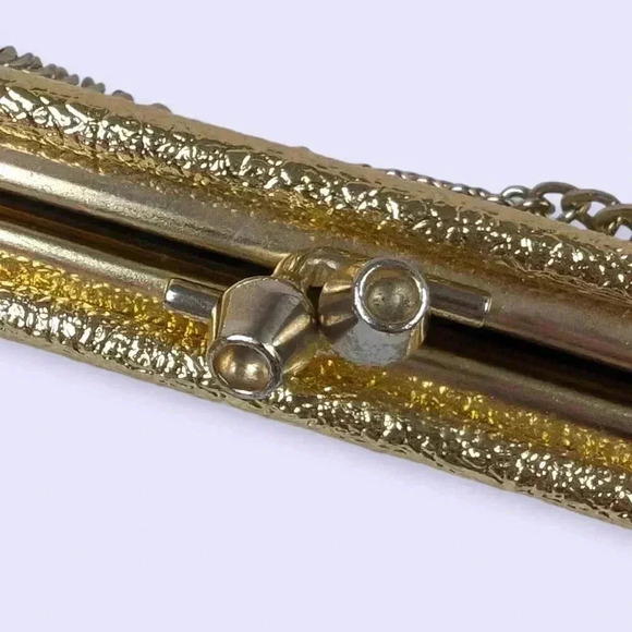 Vintage Golden Convertible Evening Clutch - Picture 5 of 8